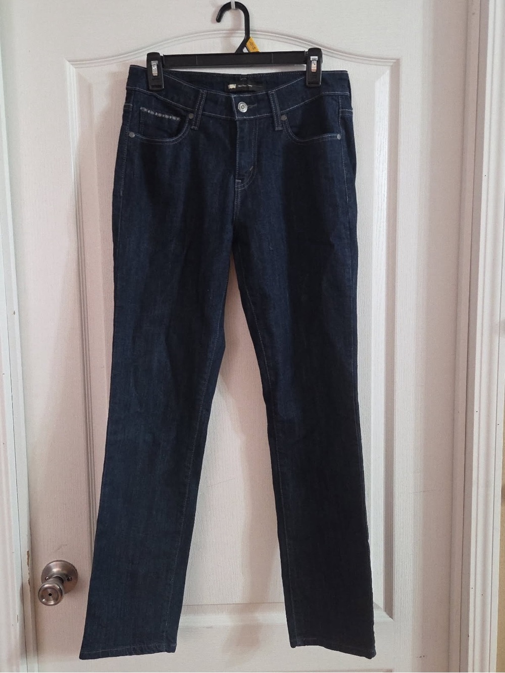 Levi's Mid Rise Skinny Jeans Women's 8 Or 29x32 Dark Wash Stretch Denim AG-1